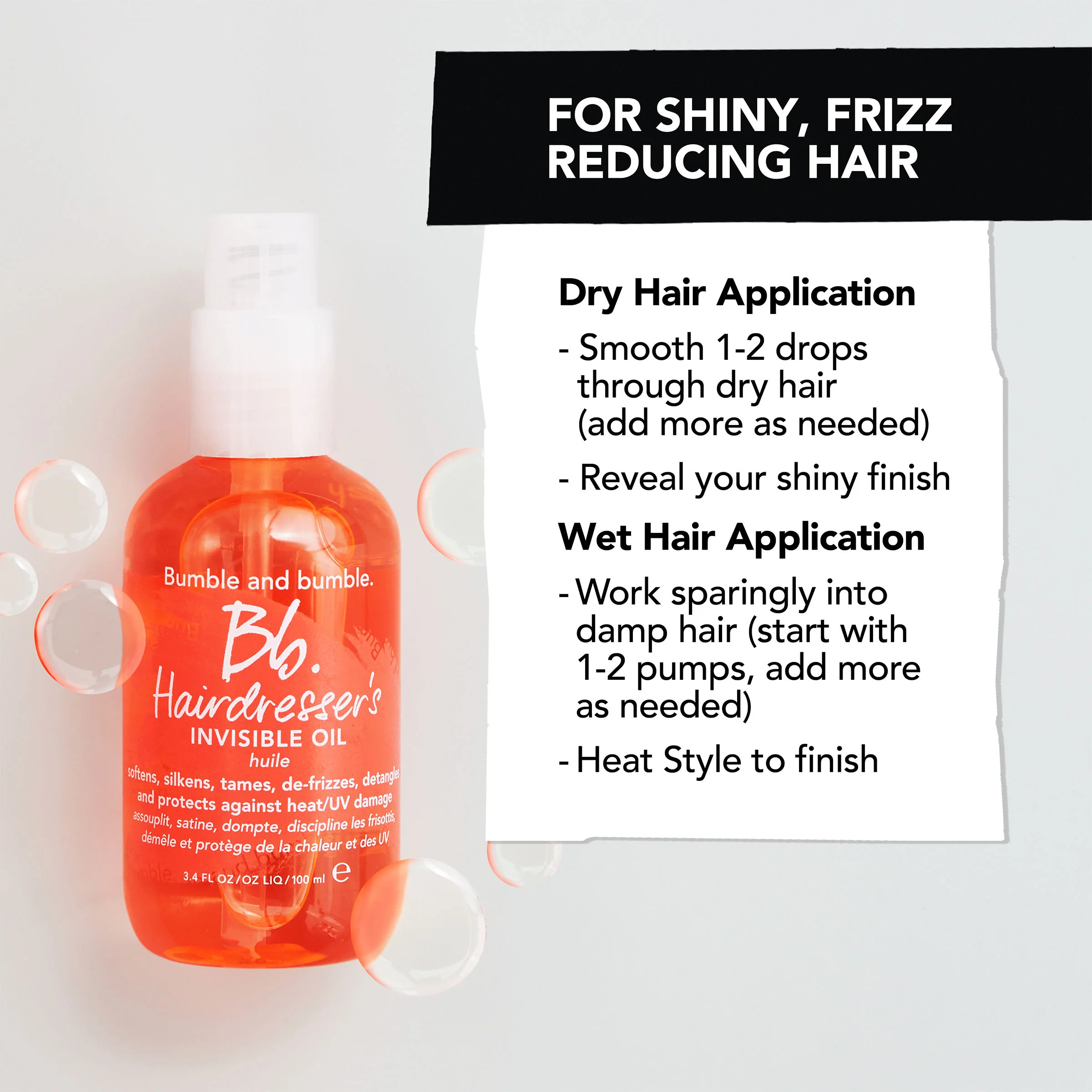 Hairdresser's Invisible Oil Frizz Reducing Hair Oil - Image 3