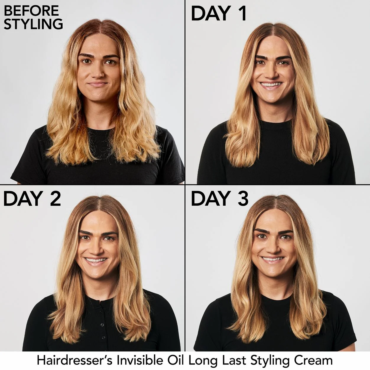 Hairdresser's Invisible Oil Long Last Hydrating Hair Styling Cream - Image 3
