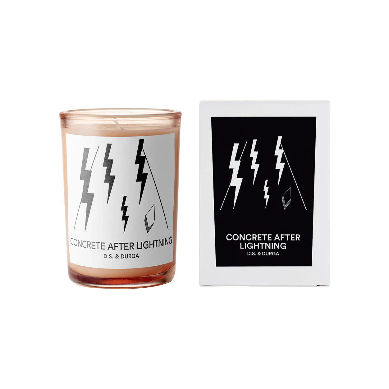 Concrete After Lightning Candle
