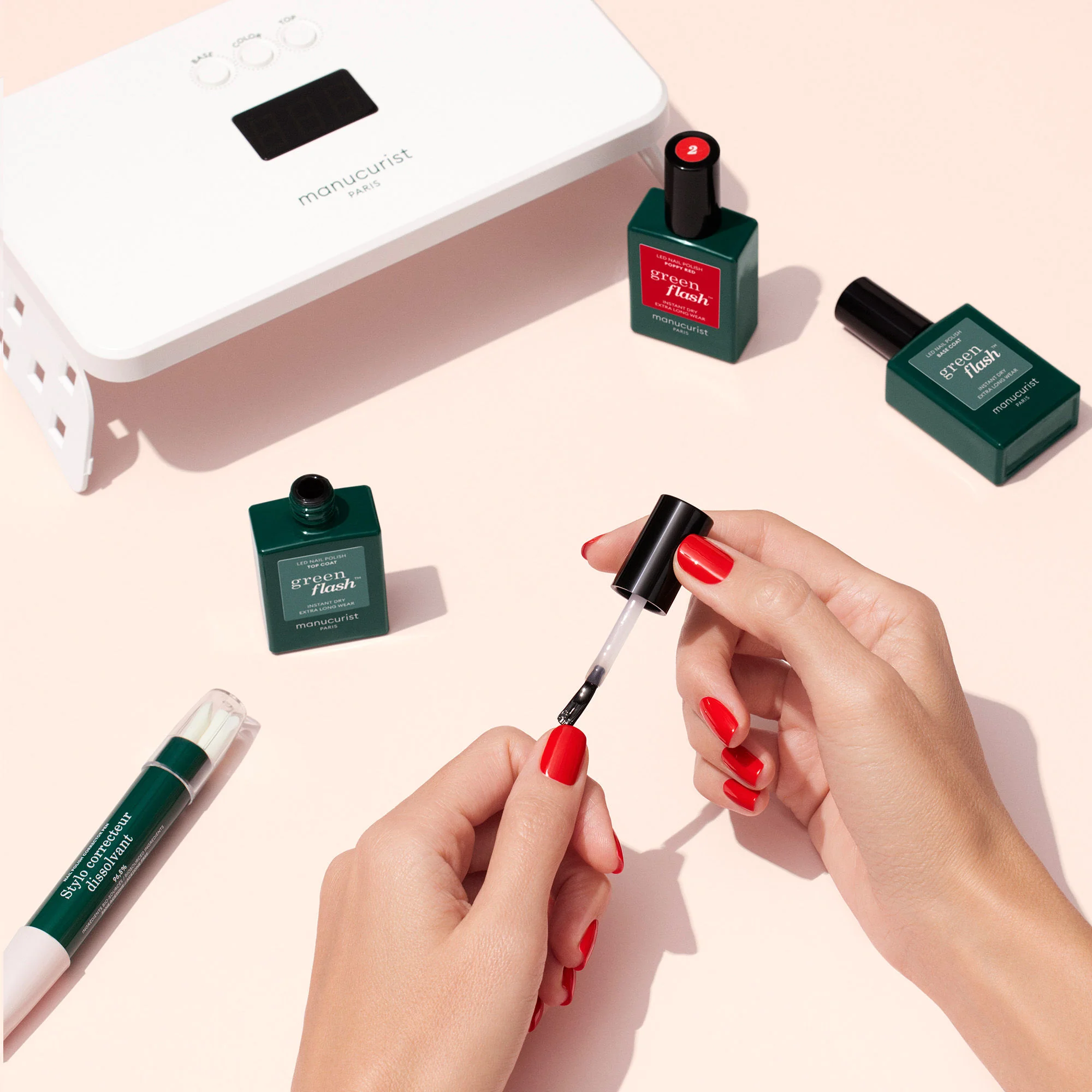 36W Green Flash Pro Routine Set - Poppy Red and Hortencia - Image 5