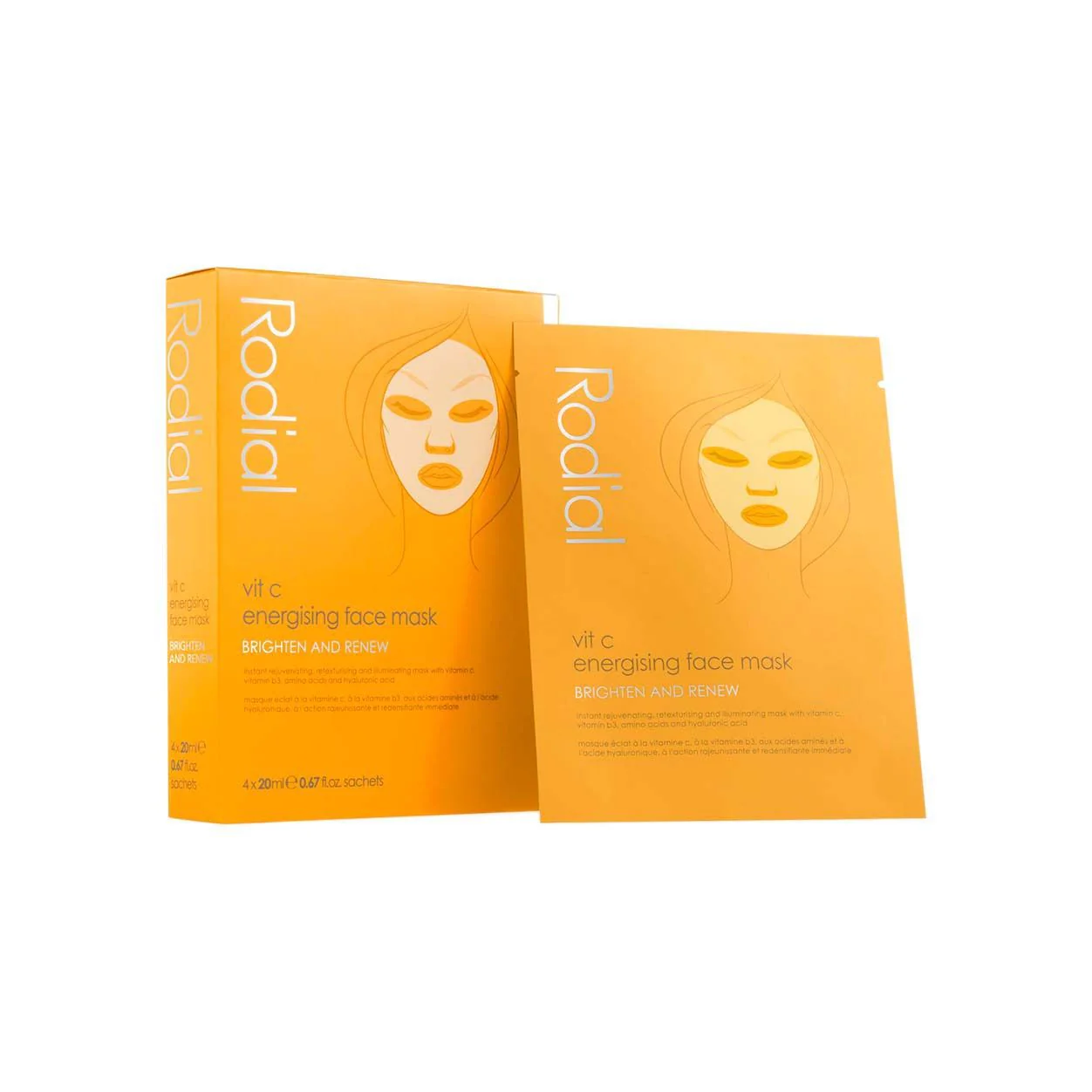 Vit C Cellulose Sheet Mask 4 Pack - Image 3