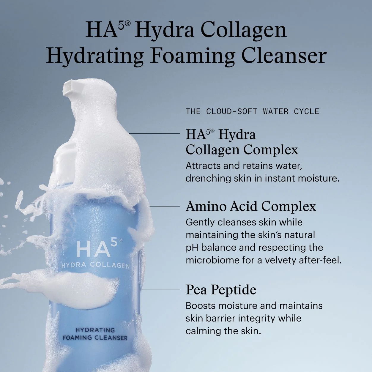 HA5 Hydra Collagen Foaming Cleanser with Vegan Collagen - Image 7
