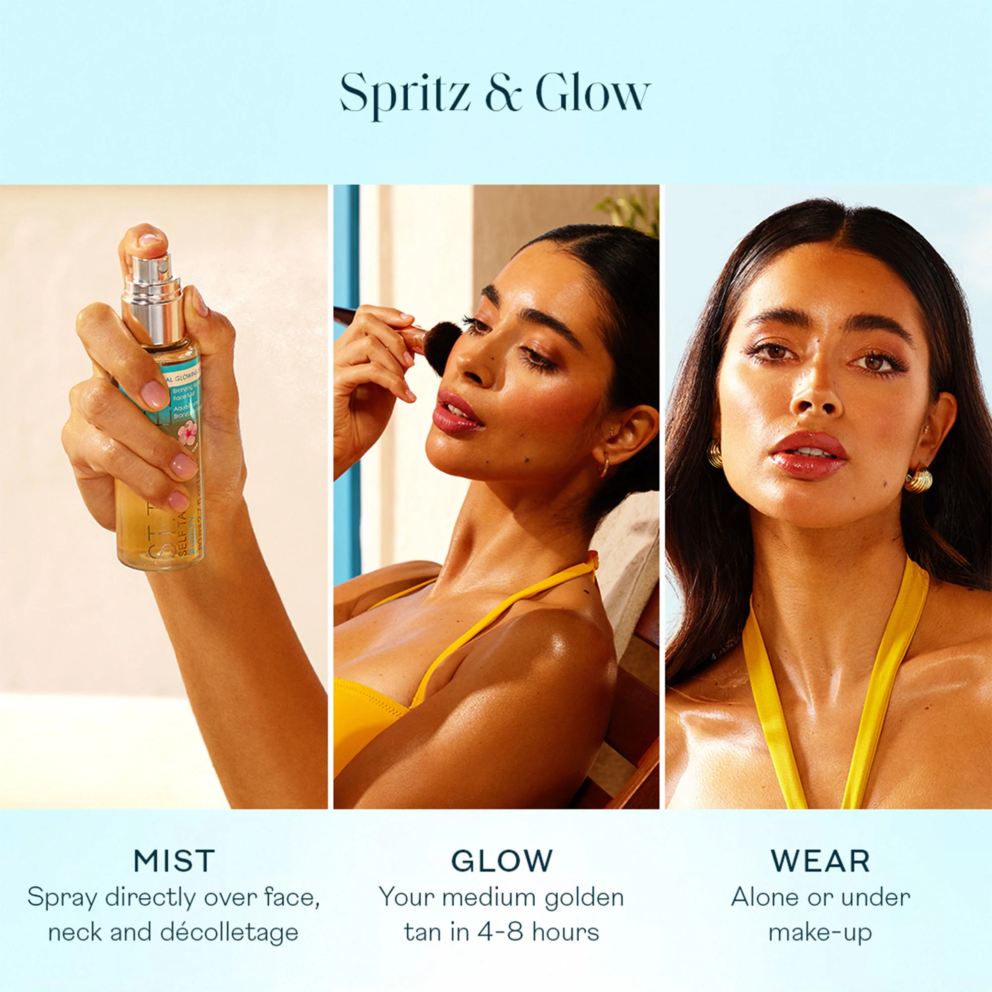 Self Tan Purity Bronzing Water Face Mist - Image 3