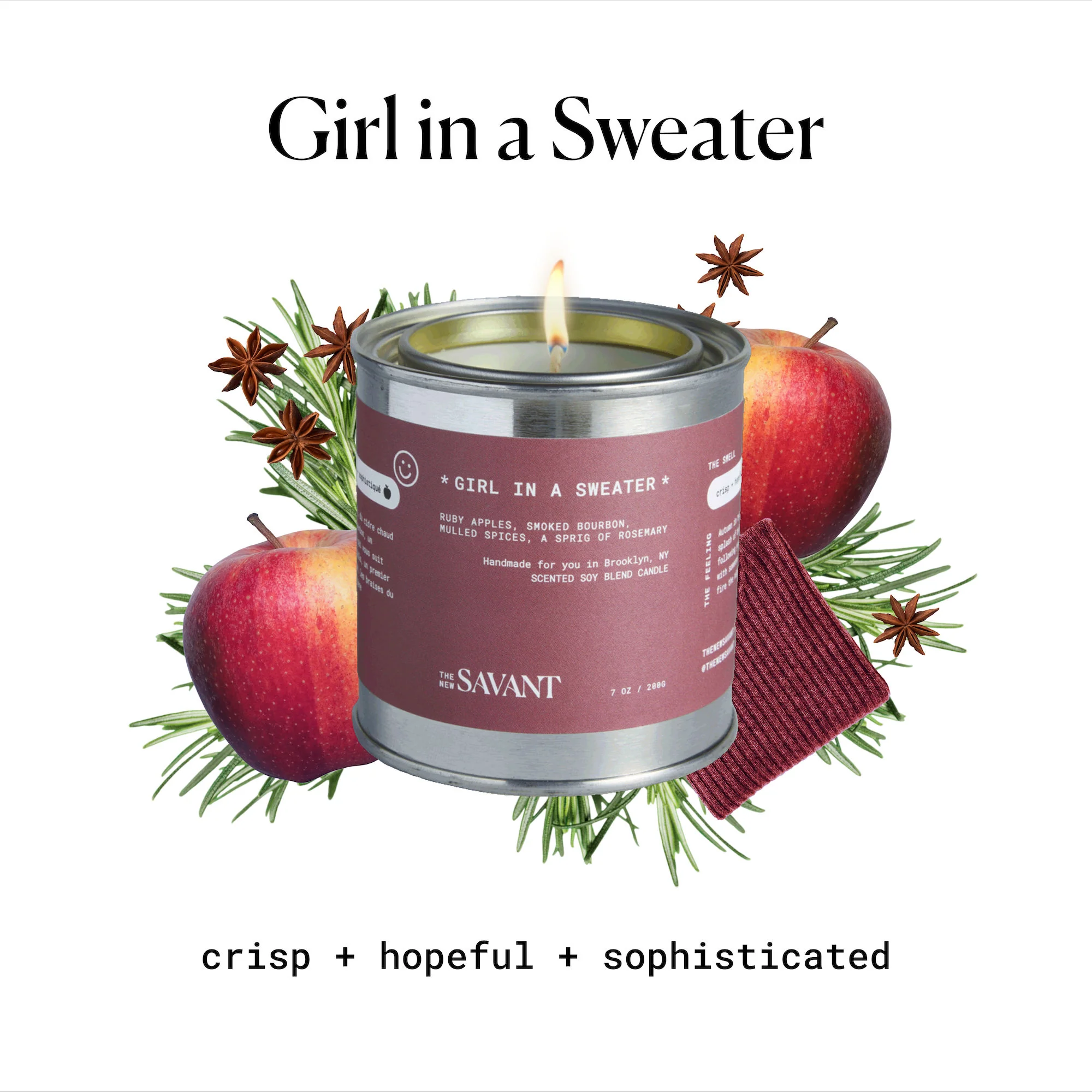 Girl in a Sweater Candle - Image 3