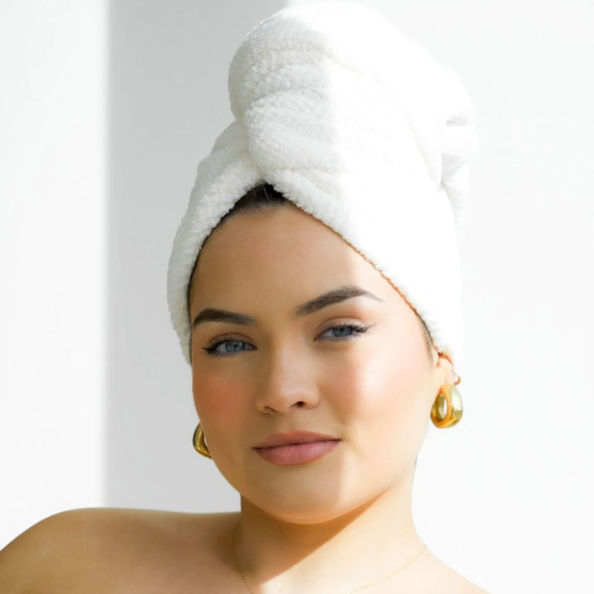 Salt White Hero Hair Towel - Image 2